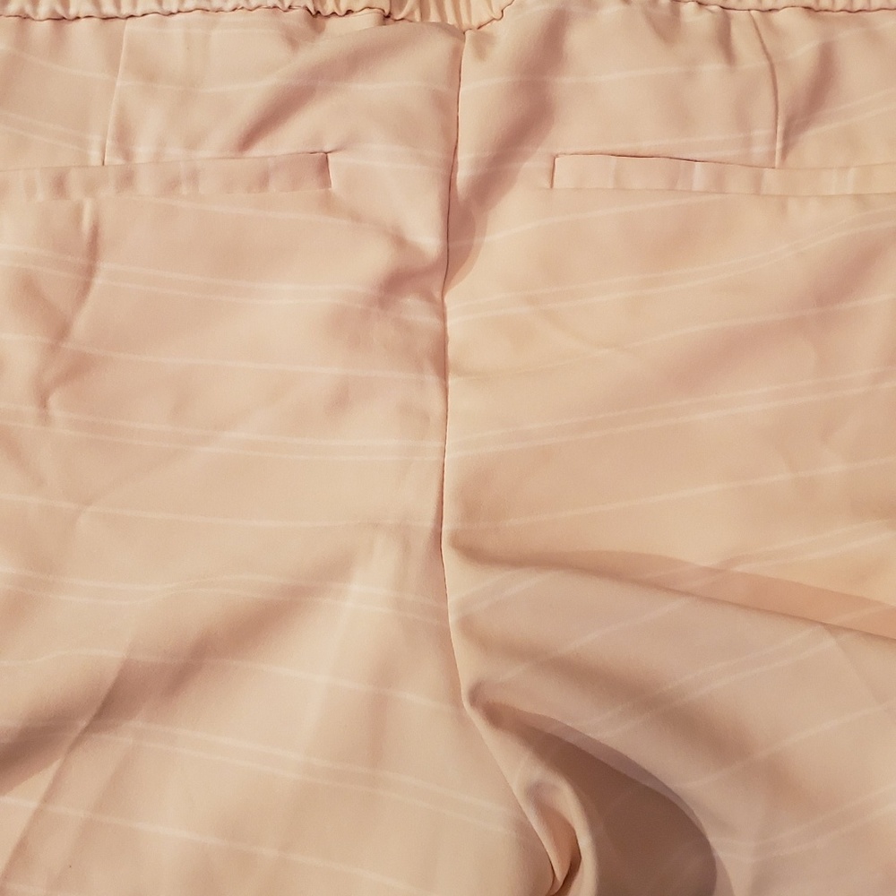NY&C pink and white drawstring shorts